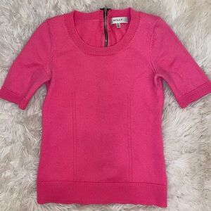 Milly 100% Merino Wool Short Sleeve Top Size P